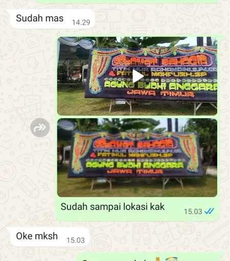 Pengiriman Papan Bunga Menara Mandiri