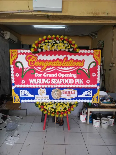 Papan Bunga Ucapan Selamat Menara Mandiri