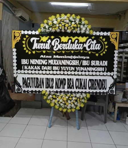 Papan Bunga Duka Menara Mandiri