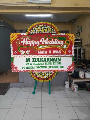 Papan Bunga di Menara Mandiri