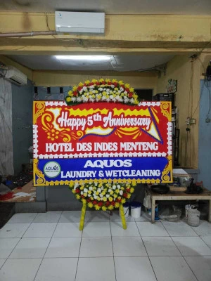 Papan Bunga di Menara Mandiri