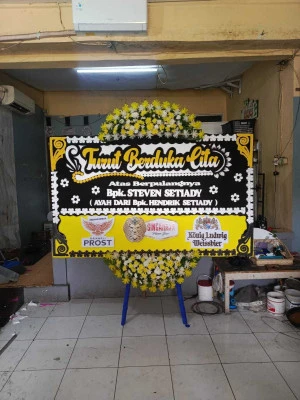 Papan Bunga di Menara Mandiri
