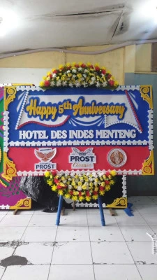 Papan Bunga di Menara Mandiri